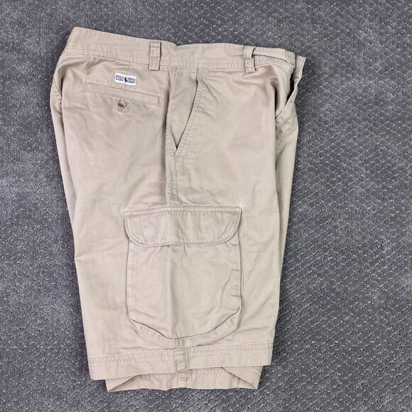 Vintage Polo Ralph Lauren Shorts Men's 33 Khaki Tan Chino Cargo - Picture 7 of 14